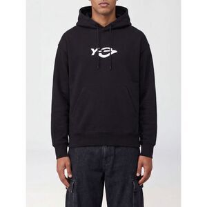 Y-3 Men Y-3 Cotton Hoodie With Drawstring And Kangaroo Pocket